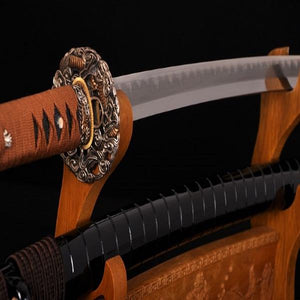 Handmade Japanese Samurai Sword Dragon Katana Kobuse Blade