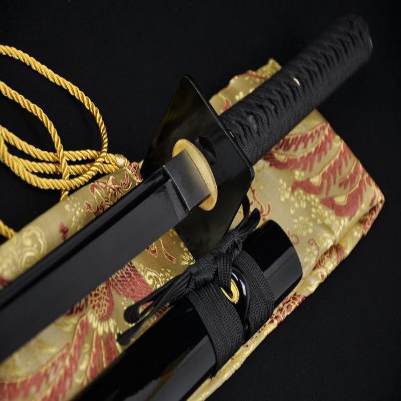 Handmade Japanese Samurai Sword Ninja Full Black