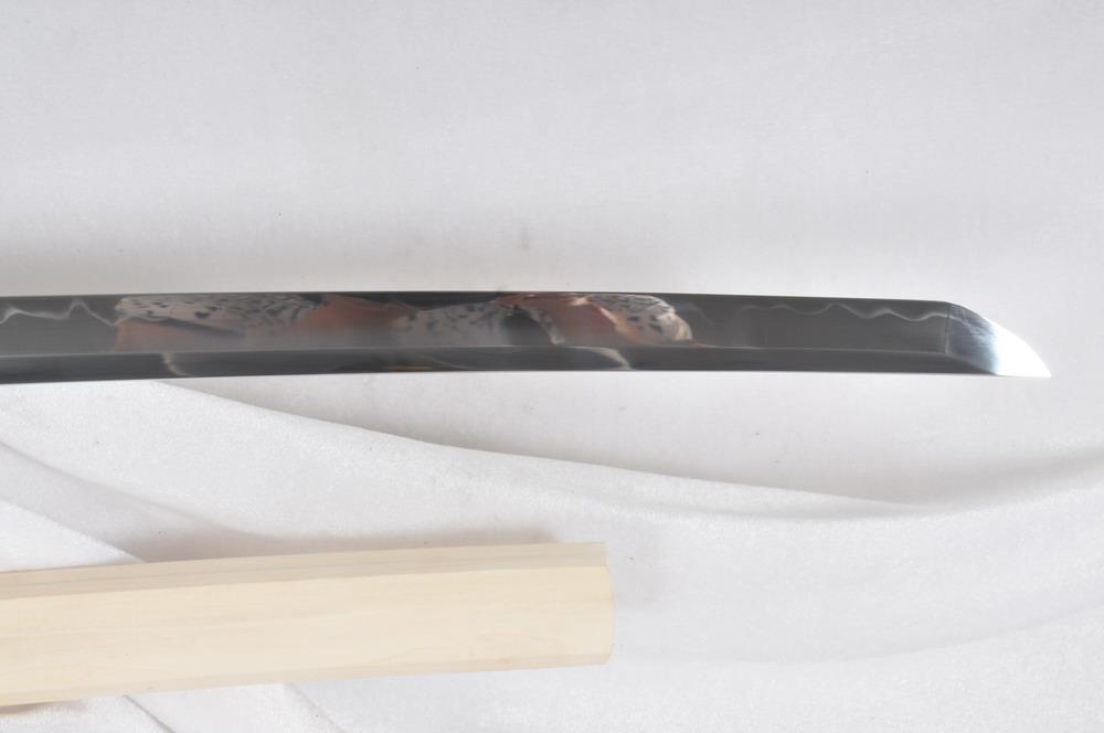 Handmade 1095 High Carbon Steel Clay Tempered Japanese Shirasaya Katana